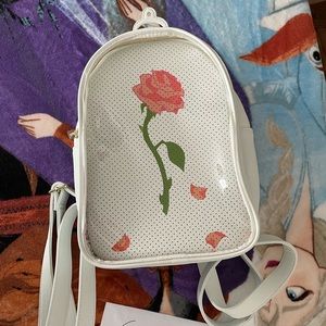 Loungefly Beauty and the Beast pin display mini backpack no pin